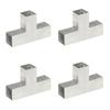 Day and Night - Day and Night T Post Connectors 4 Pcs Galvanized Metal 71x71 Mm