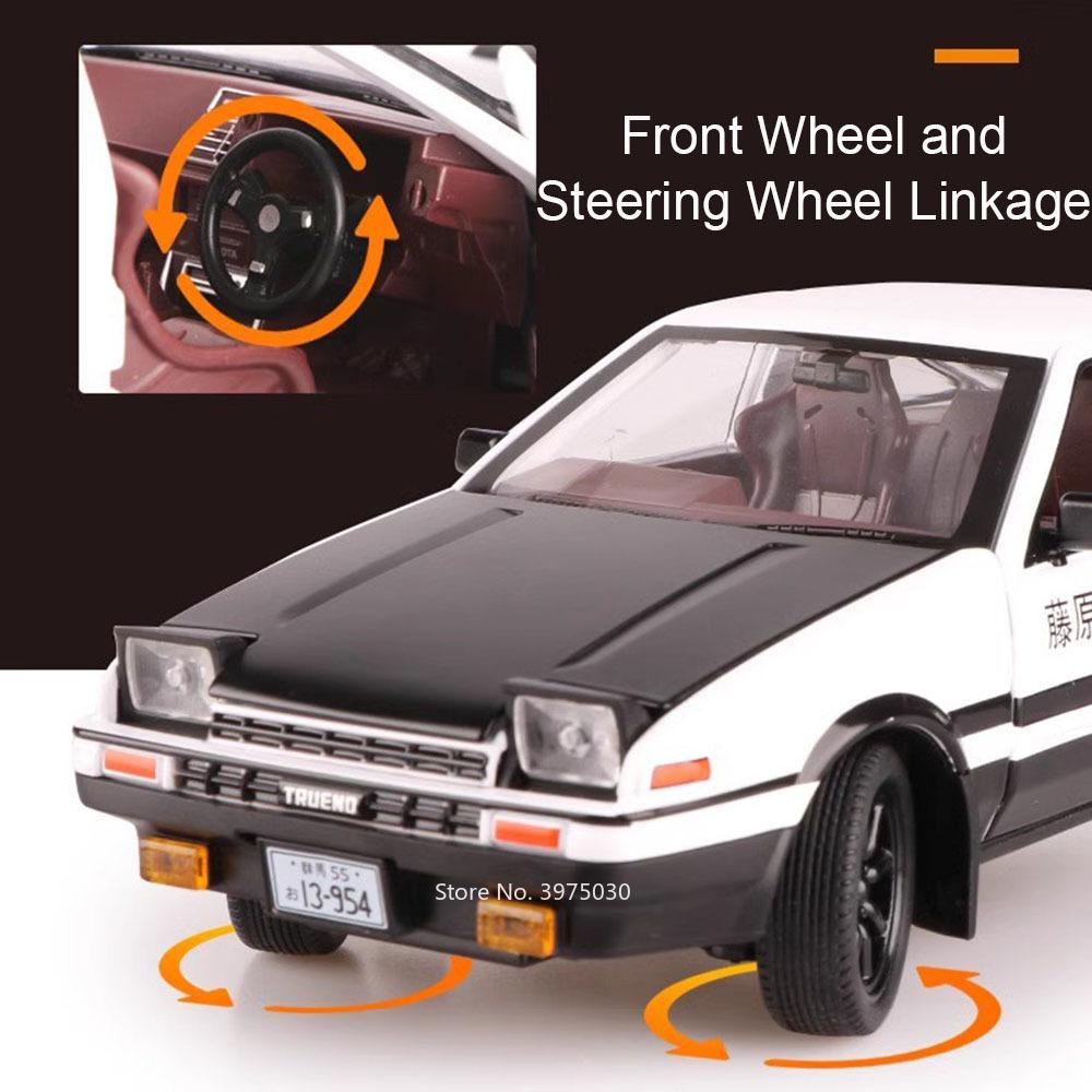 1:20 моделей Toyota Ae86 Машинки Сплав Игрушки Колесо Рулевое Управление Транспортные Средства Со Светом Музыкой Оттянуть Назад Миниатюрная Машинка Для Ребенка Взрослые Подарки