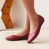 Women's Flat-soled Single Shoes Spring and Summer Pointed Shallow Mouth Large Size Casual Low-top Shoes