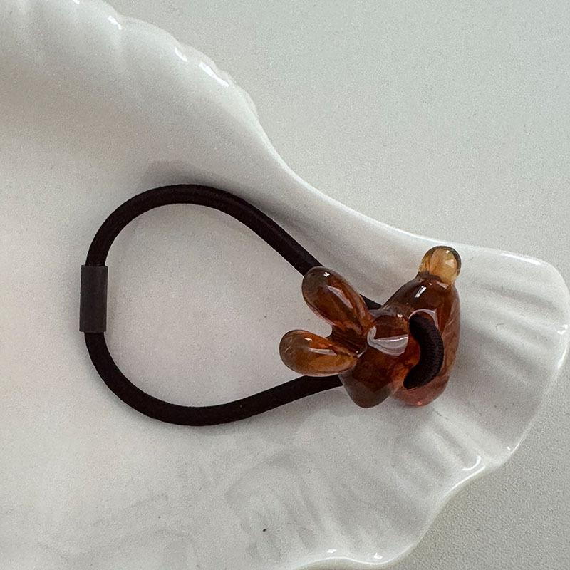 Dopamine texture texture three-dimensional rabbit hair loop tie hair rope coiled hair high elasticity cute playful women's new