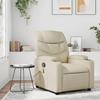 VidaXL Recliner Massage Chair Cream Faux Leather 372473