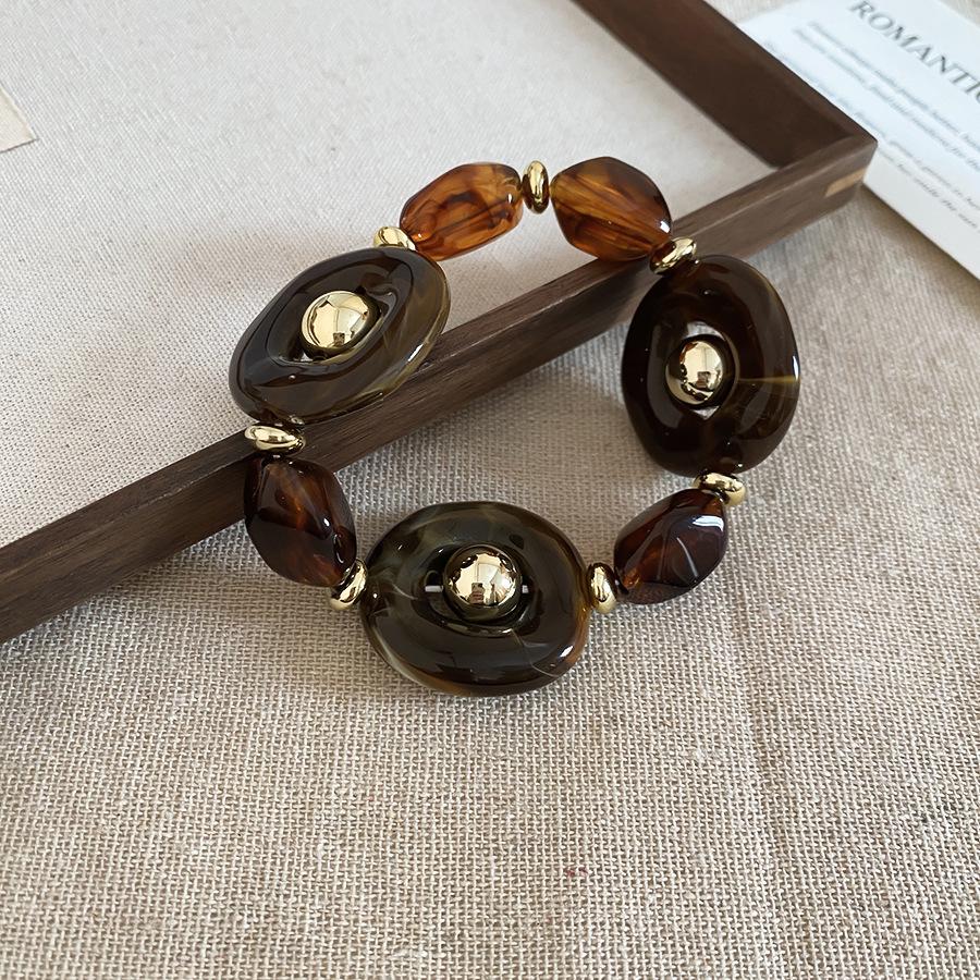 Европейское Ретро Геометрическое Бусины Нержавеющая Сталь Чокер Ожерелье