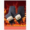 Autumn and Winter Men's Plus Size Cotton Trousers, Lamb Velvet, Three-proof, Windproof, Waterproof, Self-heating Patch, Beam Mouth