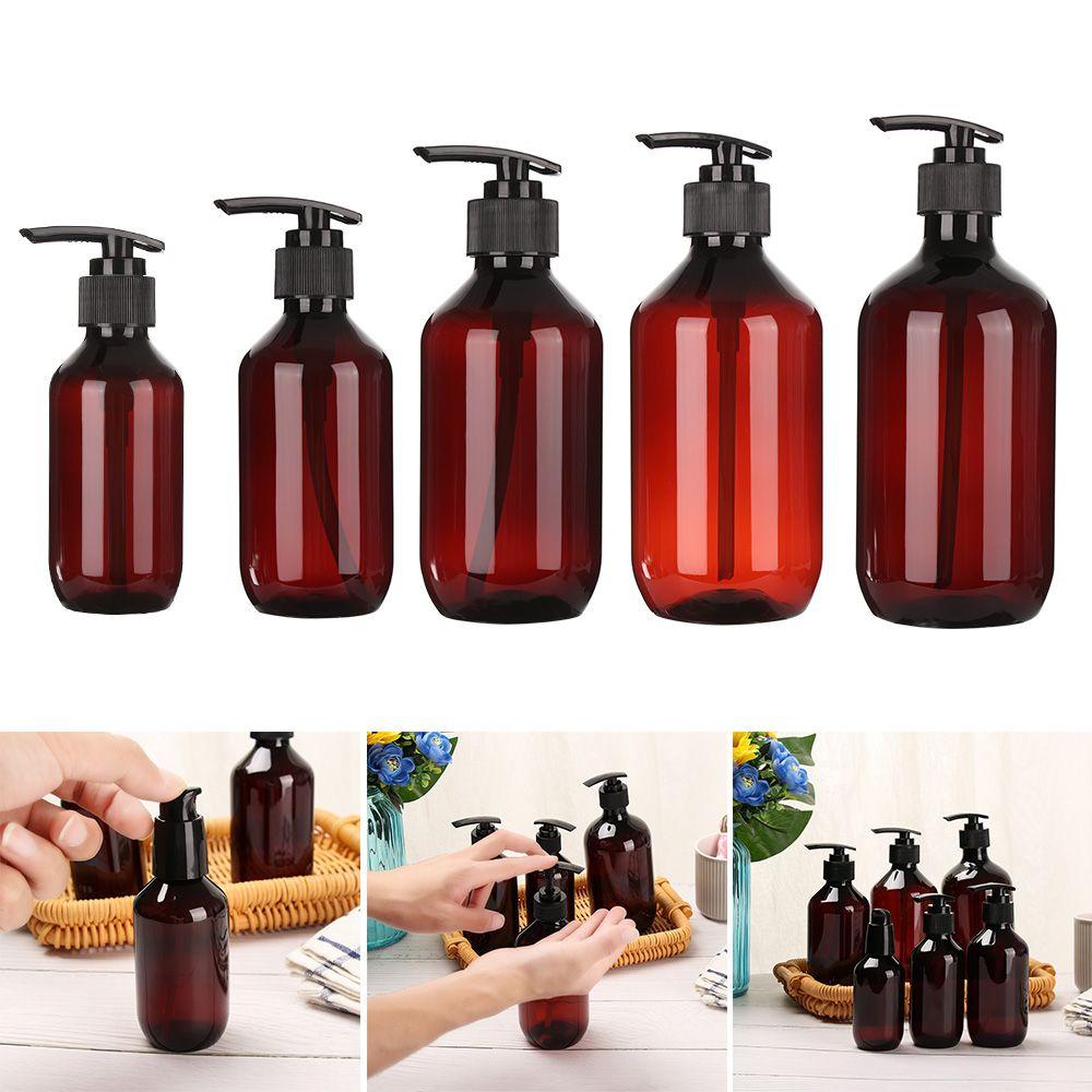 Liquid Storage Container Plastic Soap Dispenser Pump Container Shower Gel Bottles Refillable Lotion
