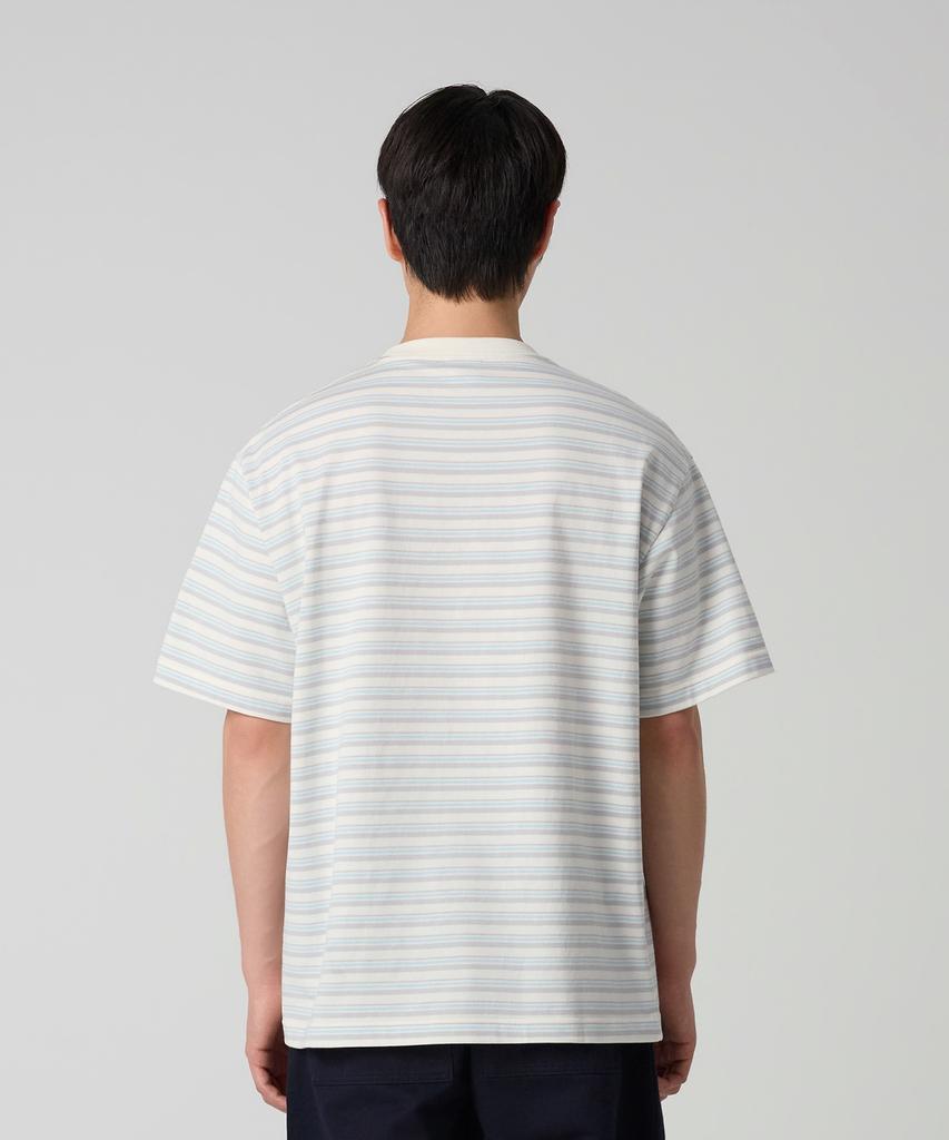 CHAMPION Striped T-Shirt Ecru