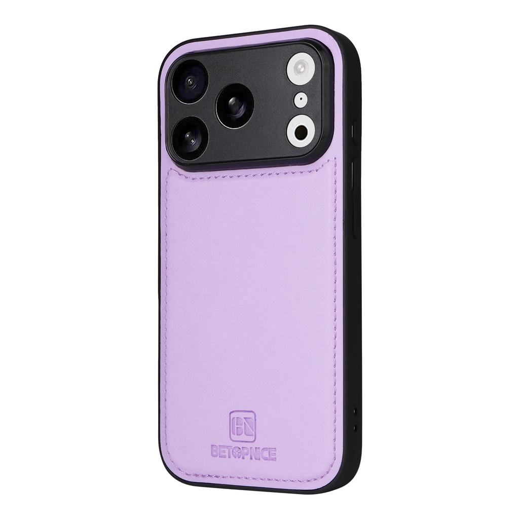 For iPhone 17 Pro Magnetic Case BETOPNICE Detachable PU Leather Phone Cover with Strap