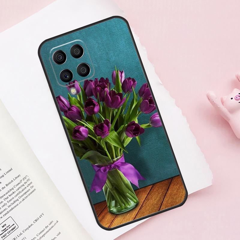 Весенние тюльпаны Чехол для телефона Samsung Galaxy M13 M53 M16 M36 M56 M06 M52 M32 M12 M54 M34 M14 M35 M55 M15 M11 M31