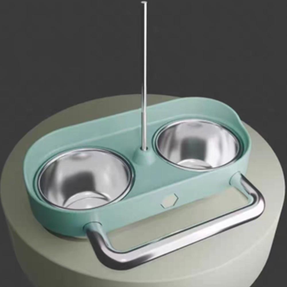 Double Bowl Bird Cage Feeder Large Capacity Bird Food Bowl Bird Water Bowl for Small Medium Birds