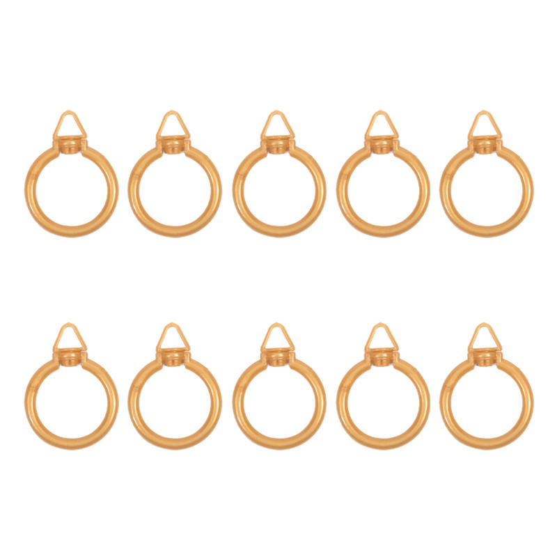 Набор из 10 шт. колец-клипс для штор. Кольца для душевой занавески и портьер. Крючки для штор с люверсами.