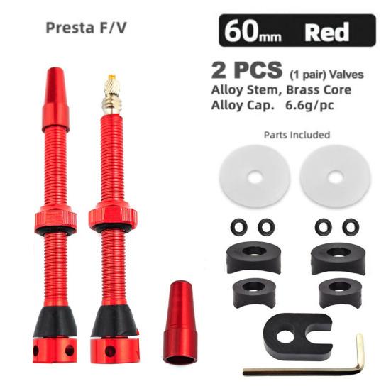 1 комплект бескамерных ниппелей с ключом, обработанные на станке с ЧПУ, сверхлегкие металлические штоки и колпачки, замена 44/60 мм МТБ