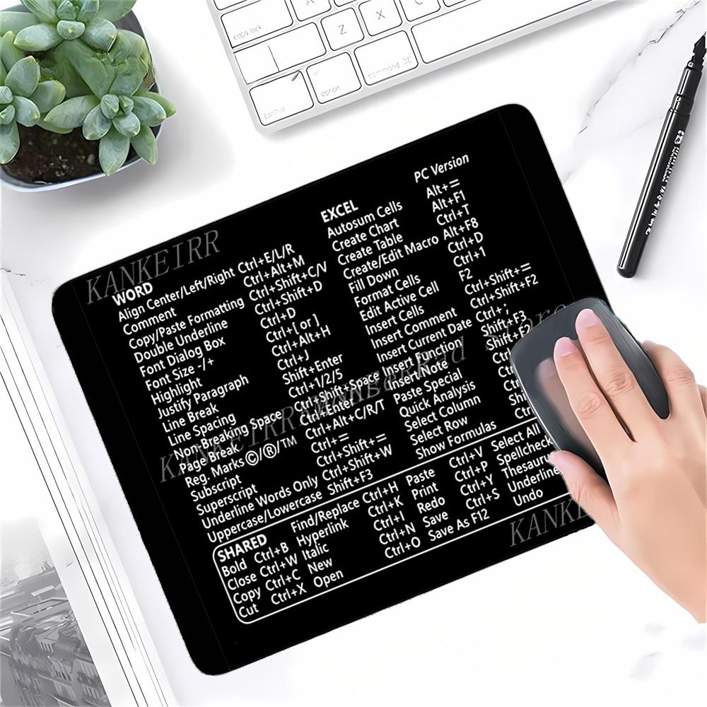 Mac OS Система Противоскользящая Клавиатура Маленький Коврик для Мыши Шаблон Сочетаний Клавиш Офисных Программ Коврик для Стола Компьютера Шпаргалка Настольный Коврик