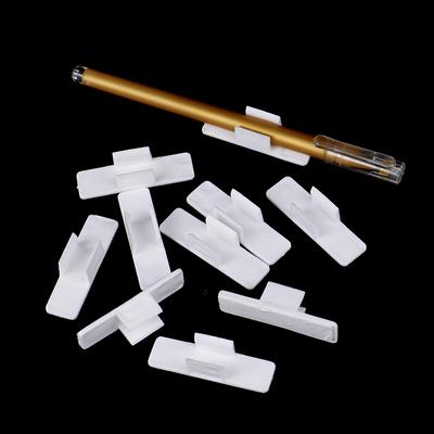 10 шт. Новые самоклеящиеся держатели для ручек, держатели-клипсы для карандашей, настольный фиксированный пенал