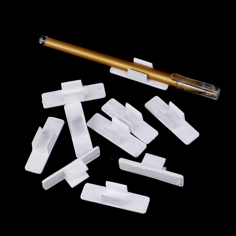 10 шт. самоклеящийся держатель для ручек, зажим для карандашей, настольный фиксированный пенал