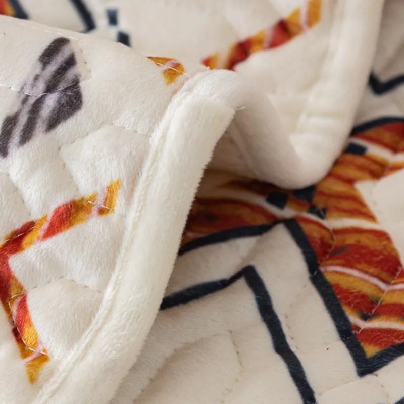 Чехол для дивана в стиле бохо, нескользящий, мягкий, бархатный, для дивана, полотенце, утолщенный, чехол для дивана в форме буквы L для украшения гостиной дома