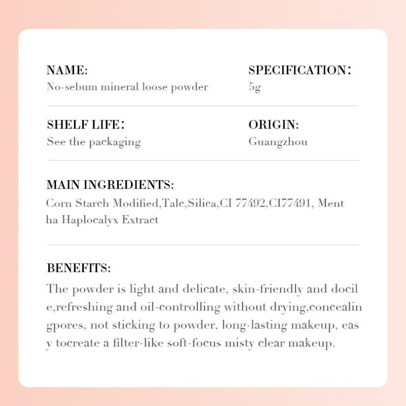 Косметика SADOER Mineral Loose Powder Освежающая легкая фиксирующая консилер-пудра
