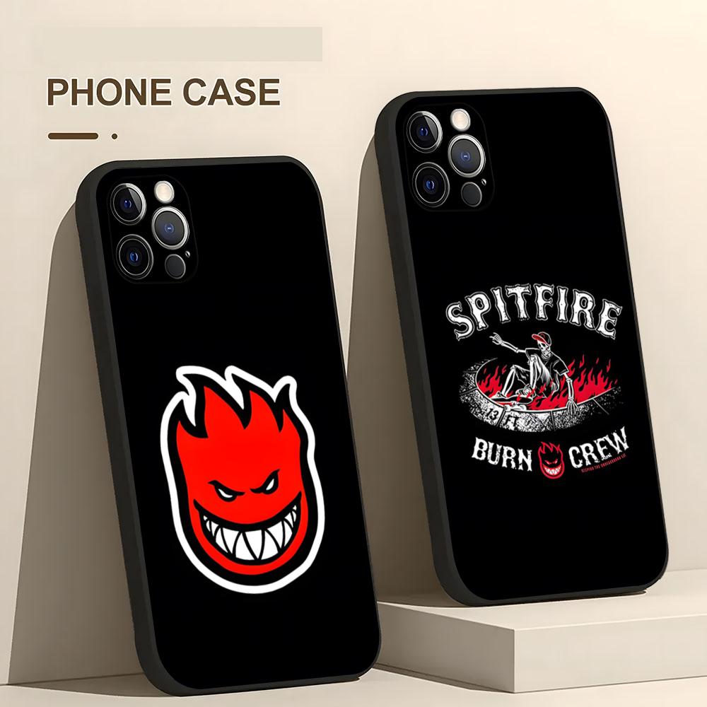 Spit Fires SkateBoards Phone Case For Iphone 15 16 12 Peace 14 Se 2020 2022 Pro Max 11 13 Xr X Xs Plus Funda Shell Cover