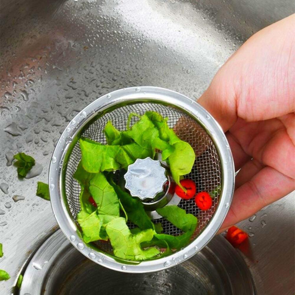 Stainless Steel Kitchen Sink Strainer Universal Odor Proof Cover Floor Drain Net Cover Water Sink Plug Kitchen Accessaries