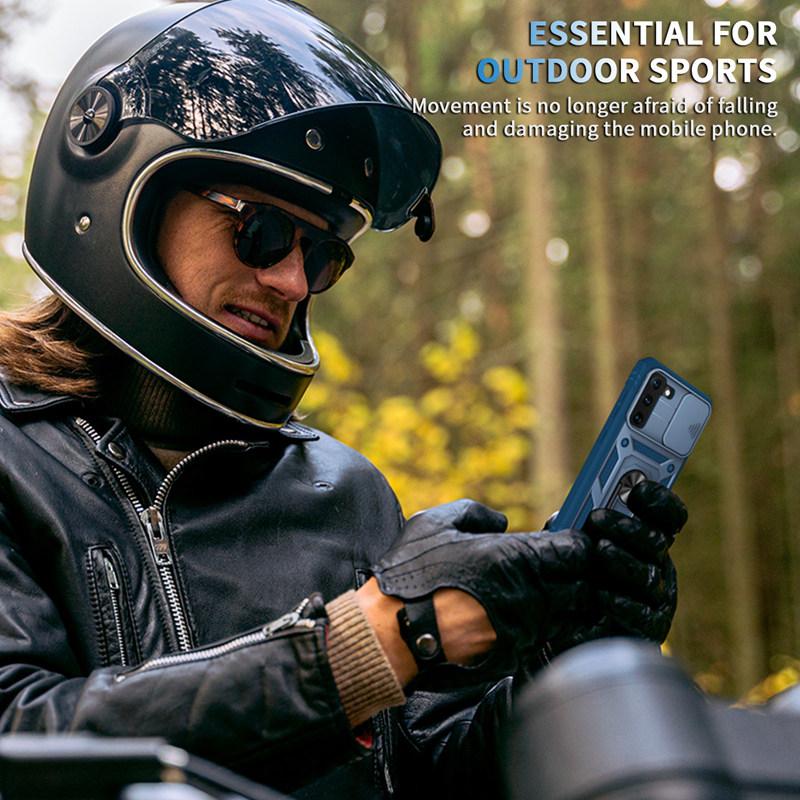 Противоударный чехол Volledige Beschermende со стандартным чехлом для Samsung iPhone Mix-Kleur Armor, резиновый чехол