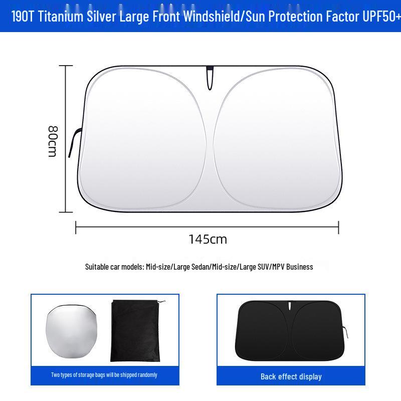 Car Windshield Sunshade: Heat Insulation & UV Protection Curtain