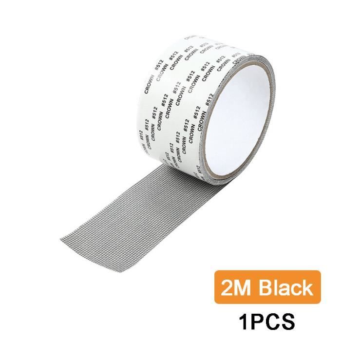 Self-adhesive Bath Tape - Thin Purple Patch - Mosquito Net Repair - 1 Black Roll