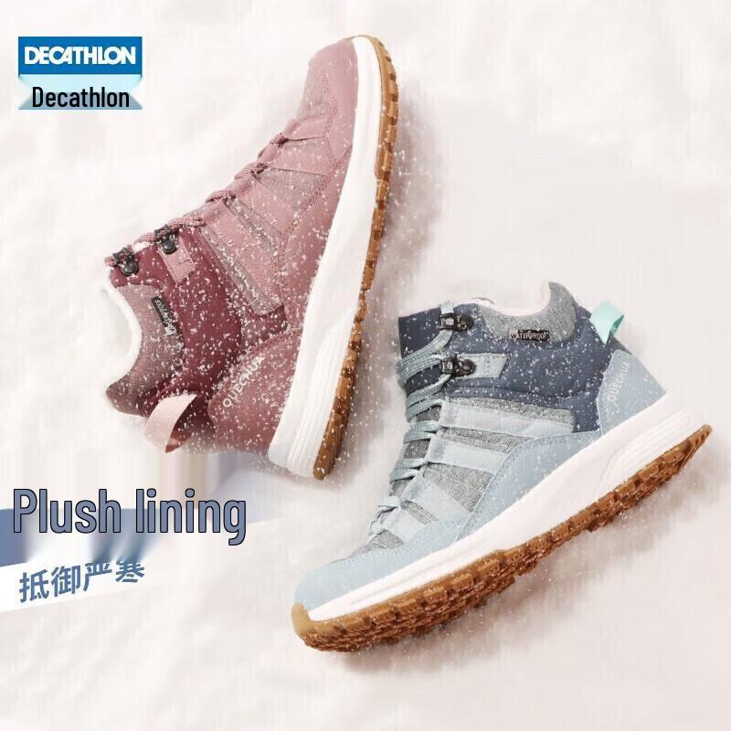 Decathlon Women's Waterproof Warm Winter Mid-Top Boots