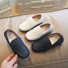 2024 Spring and Autumn British Style Soft Simple Solid Colour Breatheable Light Slip-on Non-slip Flat-Heel Casual Shoes for Boys