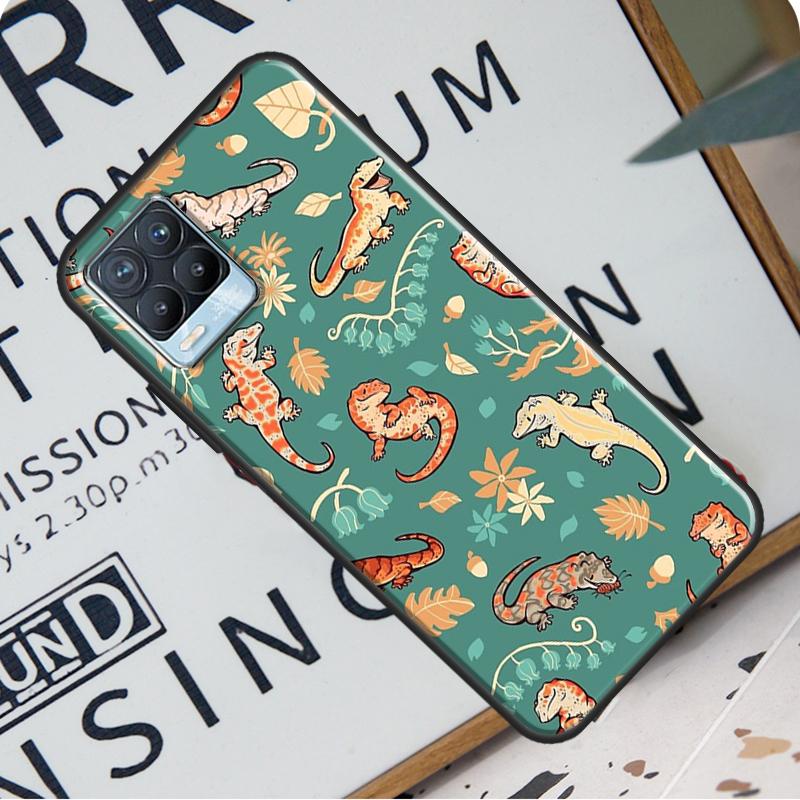 Чехол с изображением ящериц и гекконов для Realme 8i 8 Pro GT Neo 2 Master C15 C21, чехол для OnePlus 8T 9R Nord2 9 Pro
