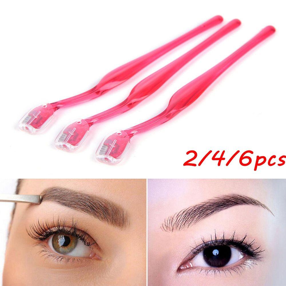 Лицо Макияж Бритва для бровей Нож для формирования бритвы Лезвие для удаления волос Триммер для губ Пинцет для бровей