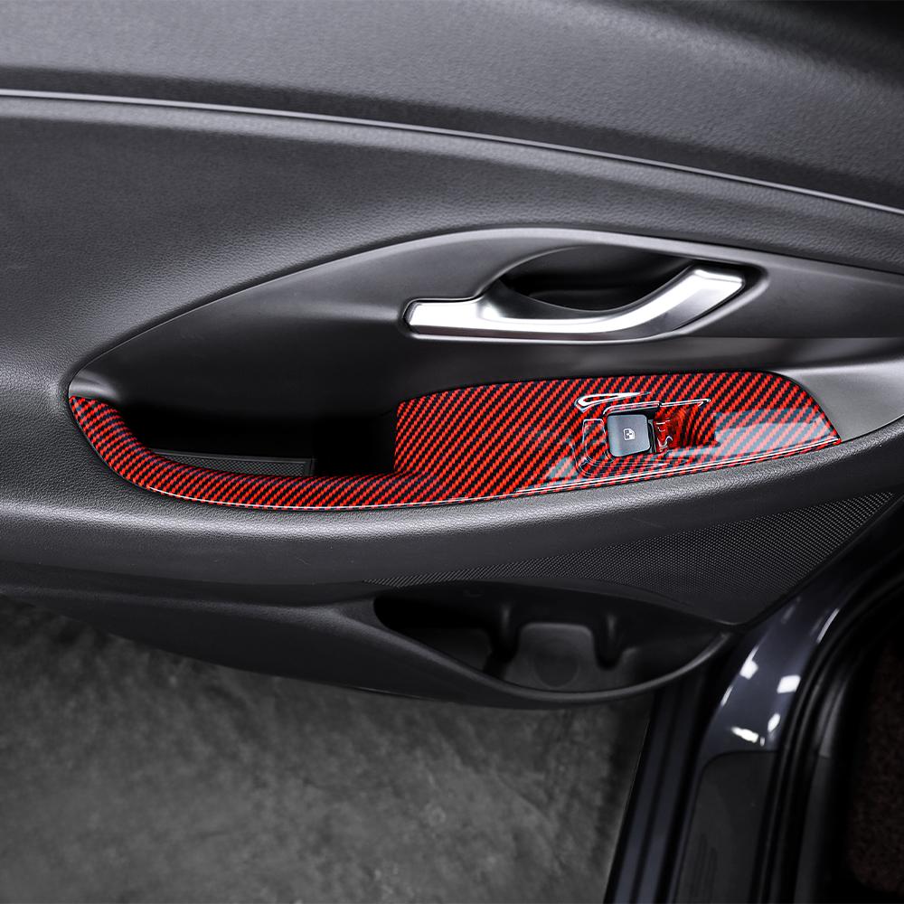 4* For Hyundai I30 I30N LHD/RHD Car Interior Window Control Switch Button Panel Cover Decorative Styling Accessories