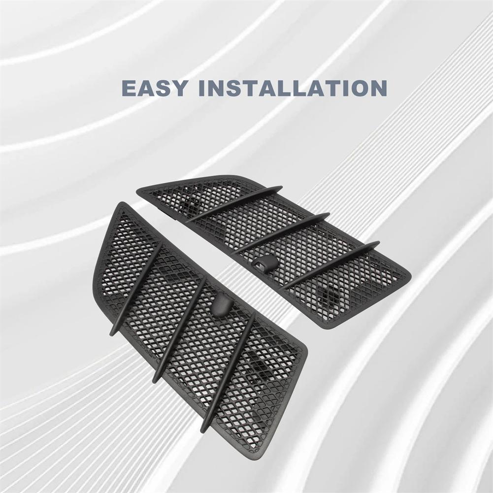 Pair Hood Vent Grille Covers for Mercedes For Benz W164 GL Class 350 450 with OEM Numbers 1648804305 1648804405