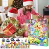 1 Set Cartoon Anime Blind Box Christmas 24 Days of Advent Calendar Cute Yellow Rat Duck Anime Figure Model Toy Collection Christmas Countdown