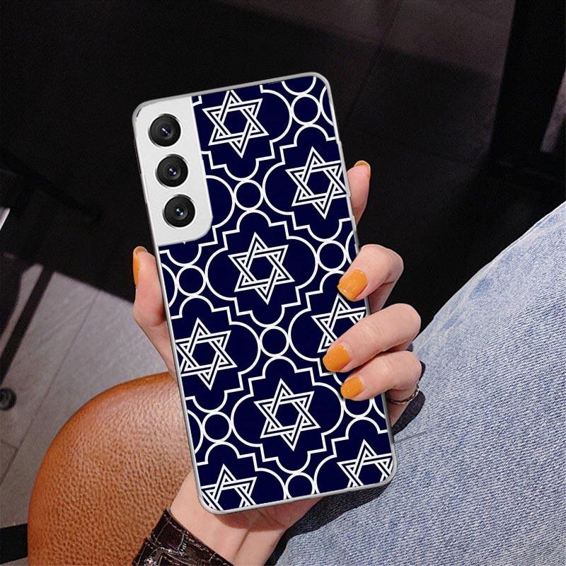 David Jewish Star Symbol Phnoe Case for Samsung Galaxy S26 S25 Edge S23 S24 Ultra S22 Plus S21 S20 FE Unique Cover Soft Coque Ga