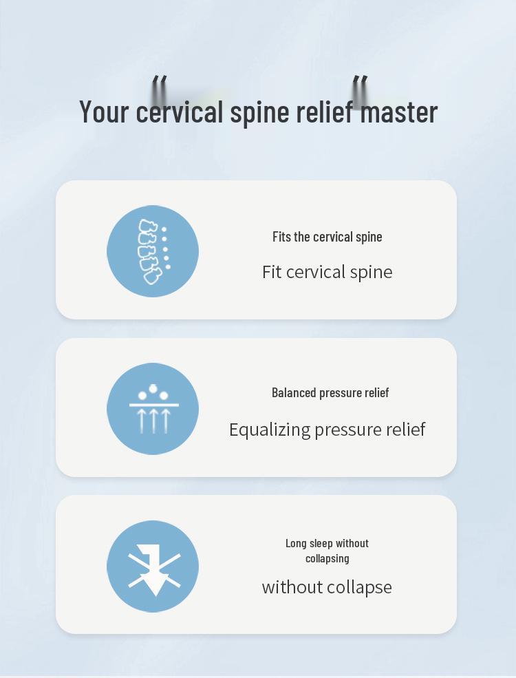 Cervical Neck Support Pillow for Adults – Dual-Use Slow Rebound Memory Foam Sleep Aid