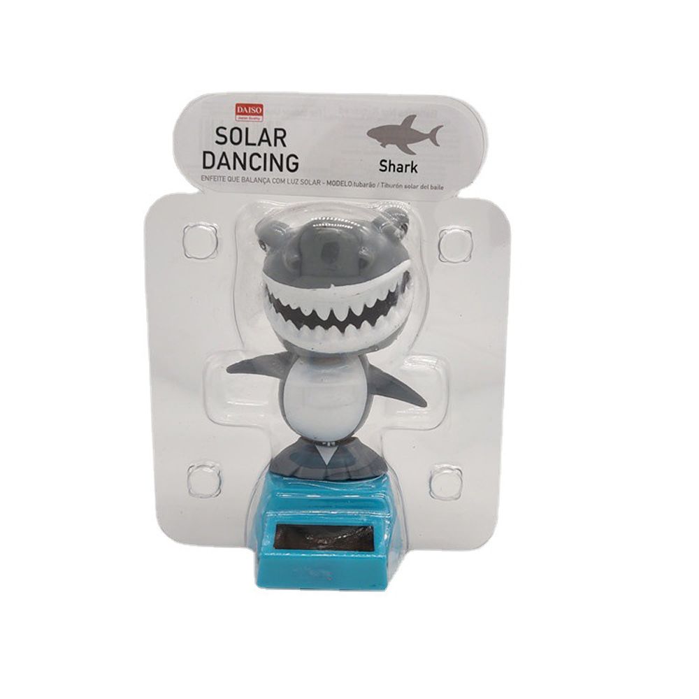 Car Ornament Solar Swing Shark Bobbling Dancing Toys Shaking Head Toy Solar Powered Shark