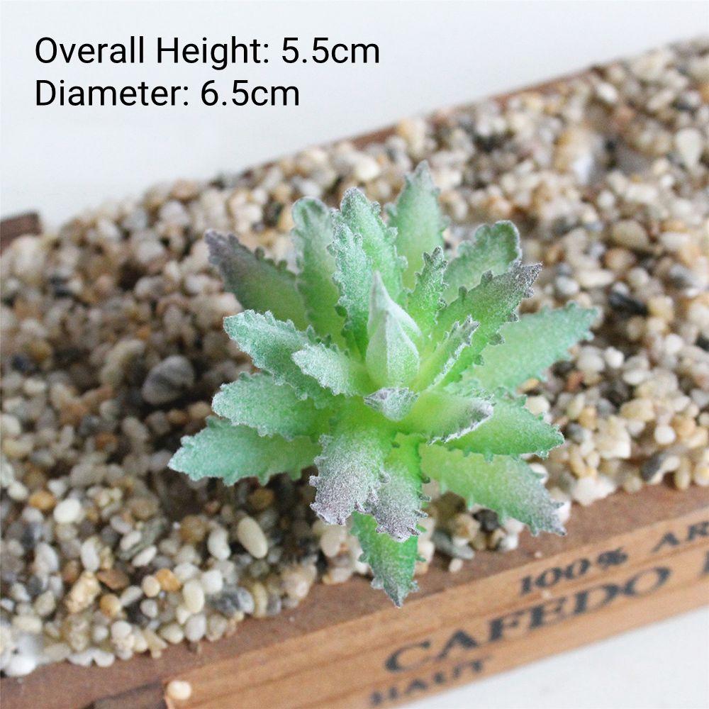 Зеленый Флок Искусственные Суккуленты Домашний Декор Спальни Гостиной Поддельные Растения DIY Цветочная Композиция plante artificielle