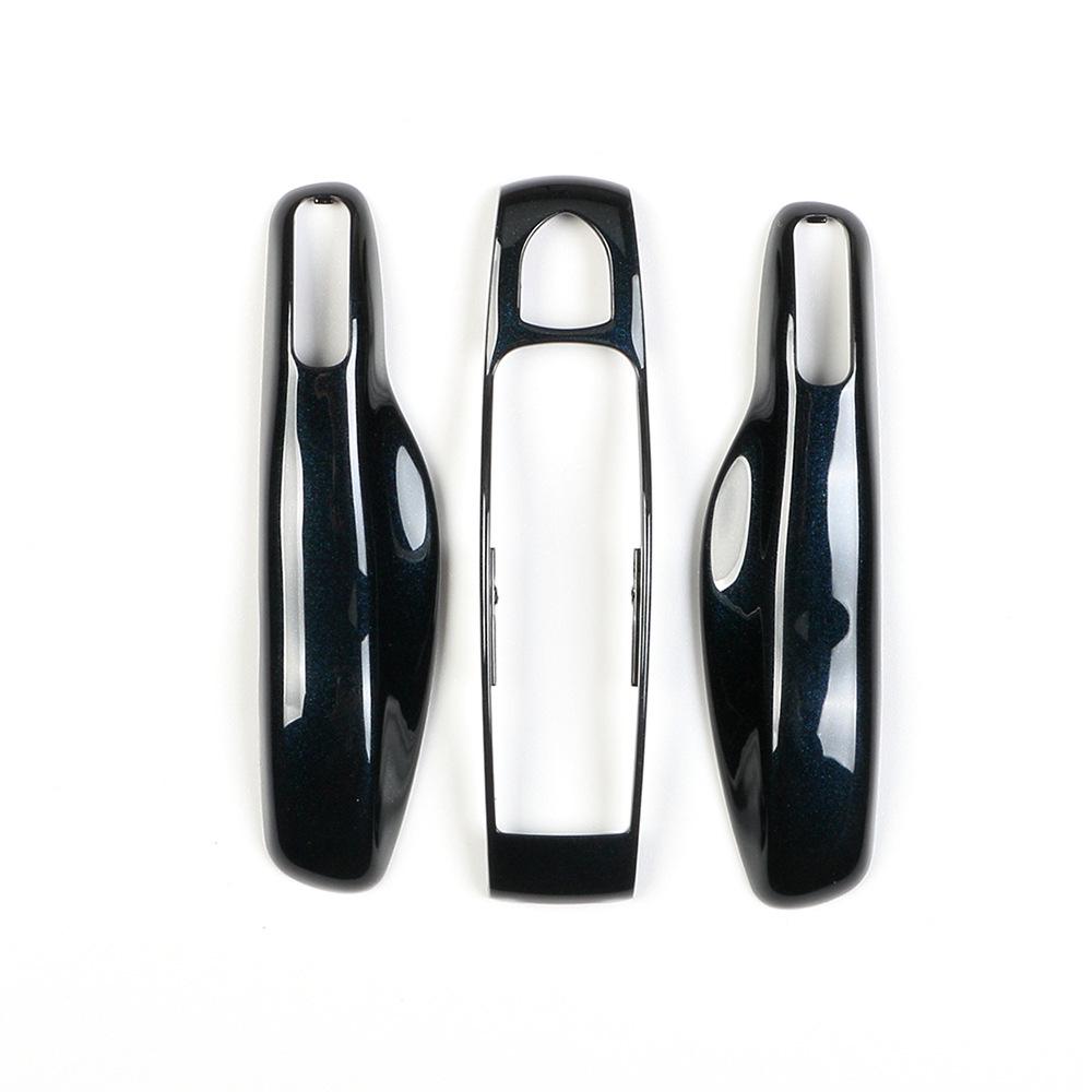 Fits Porsche Key Shell: New Cayenne, Macan, Panamera, 718, Taycan - Ice Raspberry Pink Matte Gray Solid Color