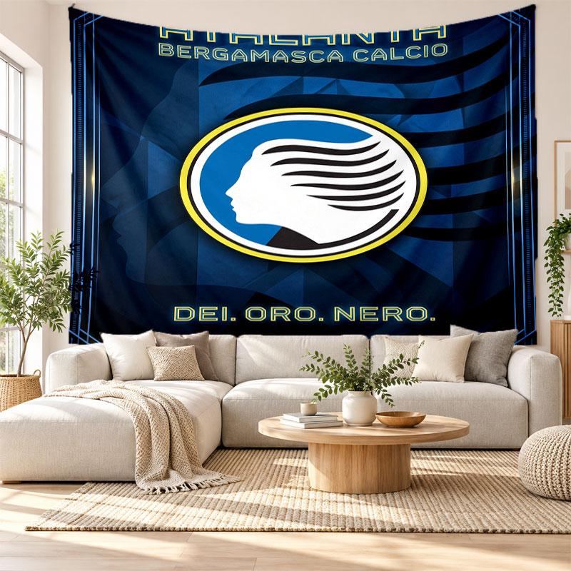 Atalanta FC Wall Tapestry, Soft Fabric Wall Hanging, Decorative Backdrop For Bedroom Home Wall Art