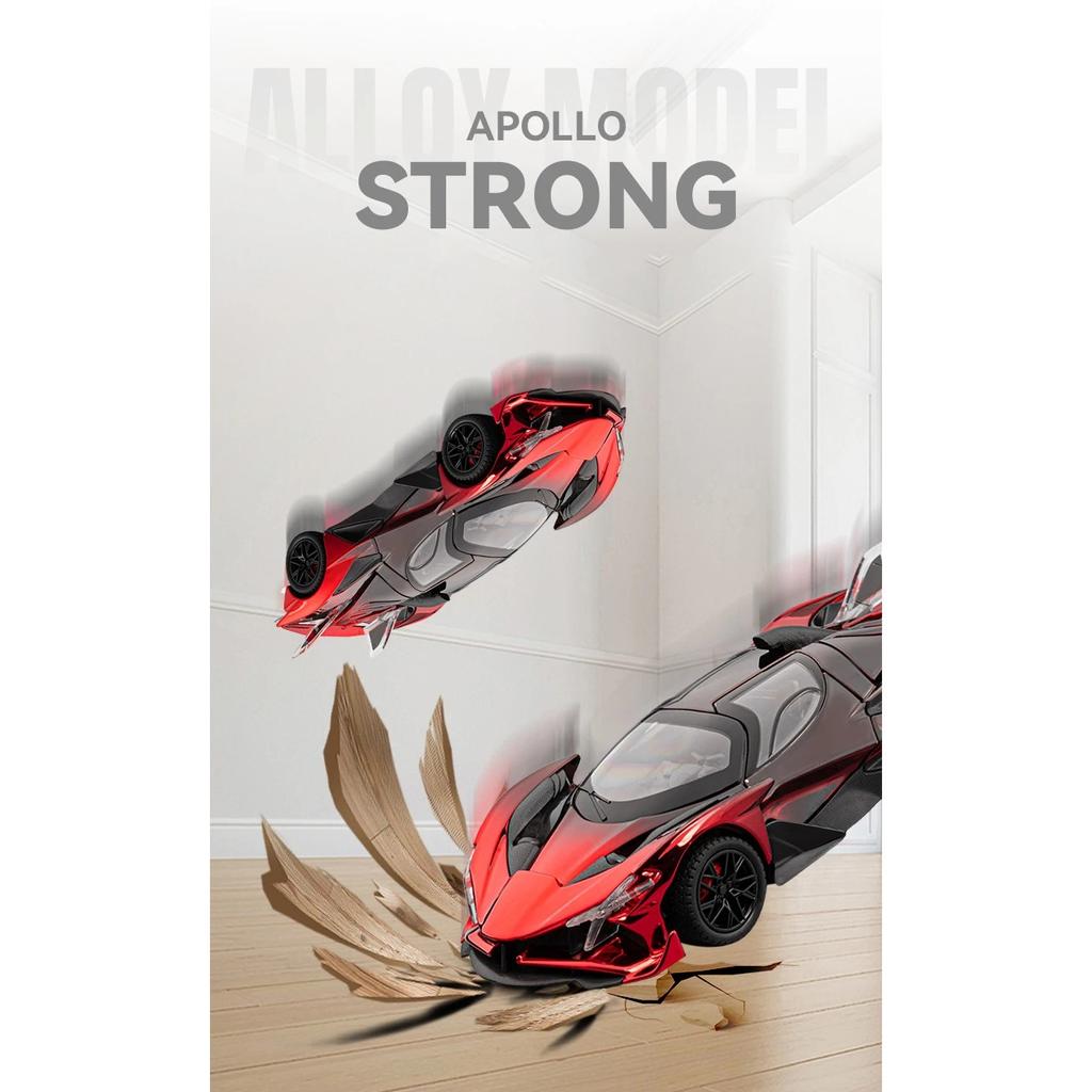 1/24 Проект Аполлон EVO Гальванизированный Спортивный Автомобиль Сплав Модель Литой Металл Гоночный Автомобиль Транспортные Средства Дом Модная Игрушка Украшения Подарки