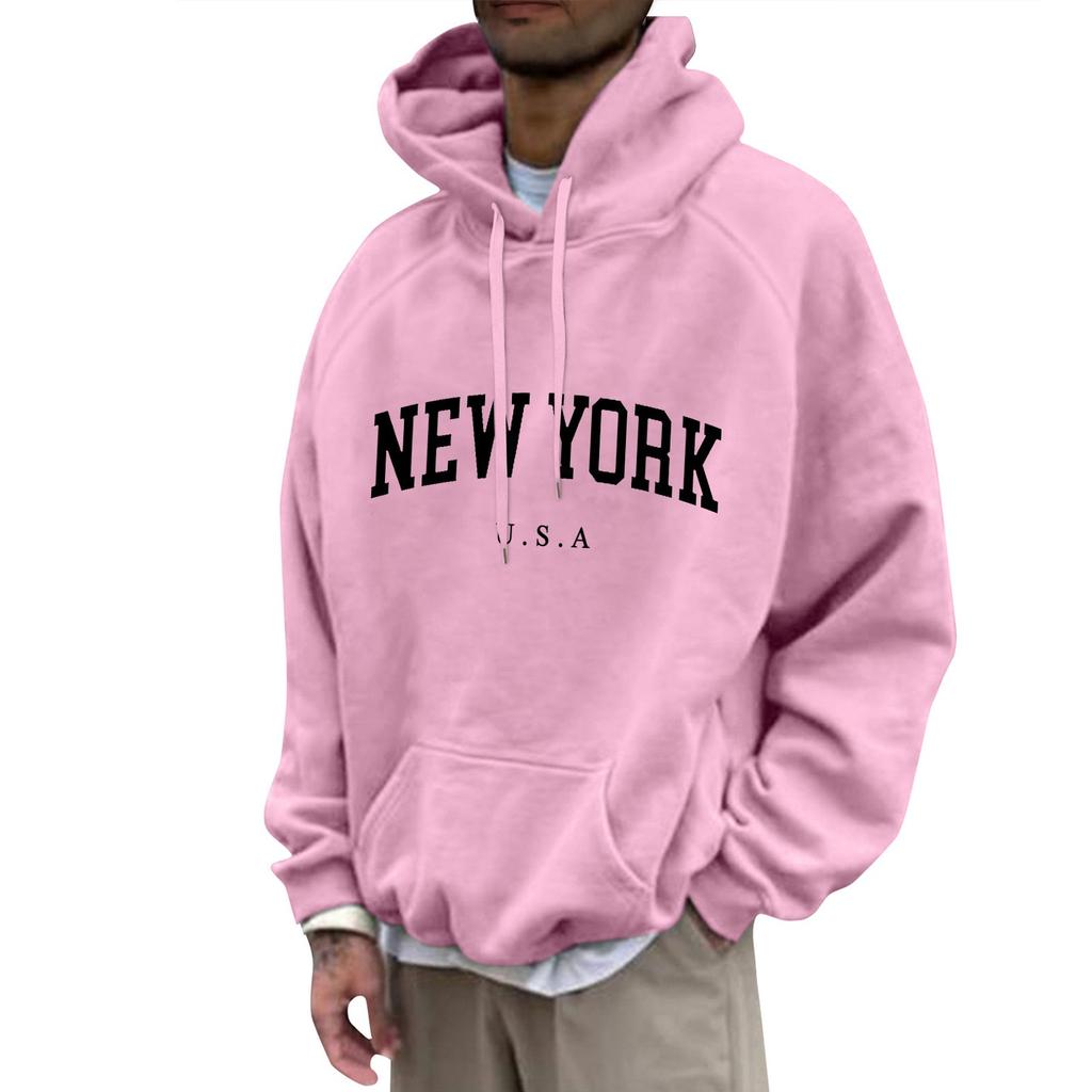 Мужская свободная толстовка с капюшоном с принтом, мужская повседневная модная спортивная толстовка с рукавами реглан