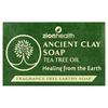 Мыло Ancient Clay с маслом чайного дерева от Zion Health, без отдушек, 6 унций (170 г)