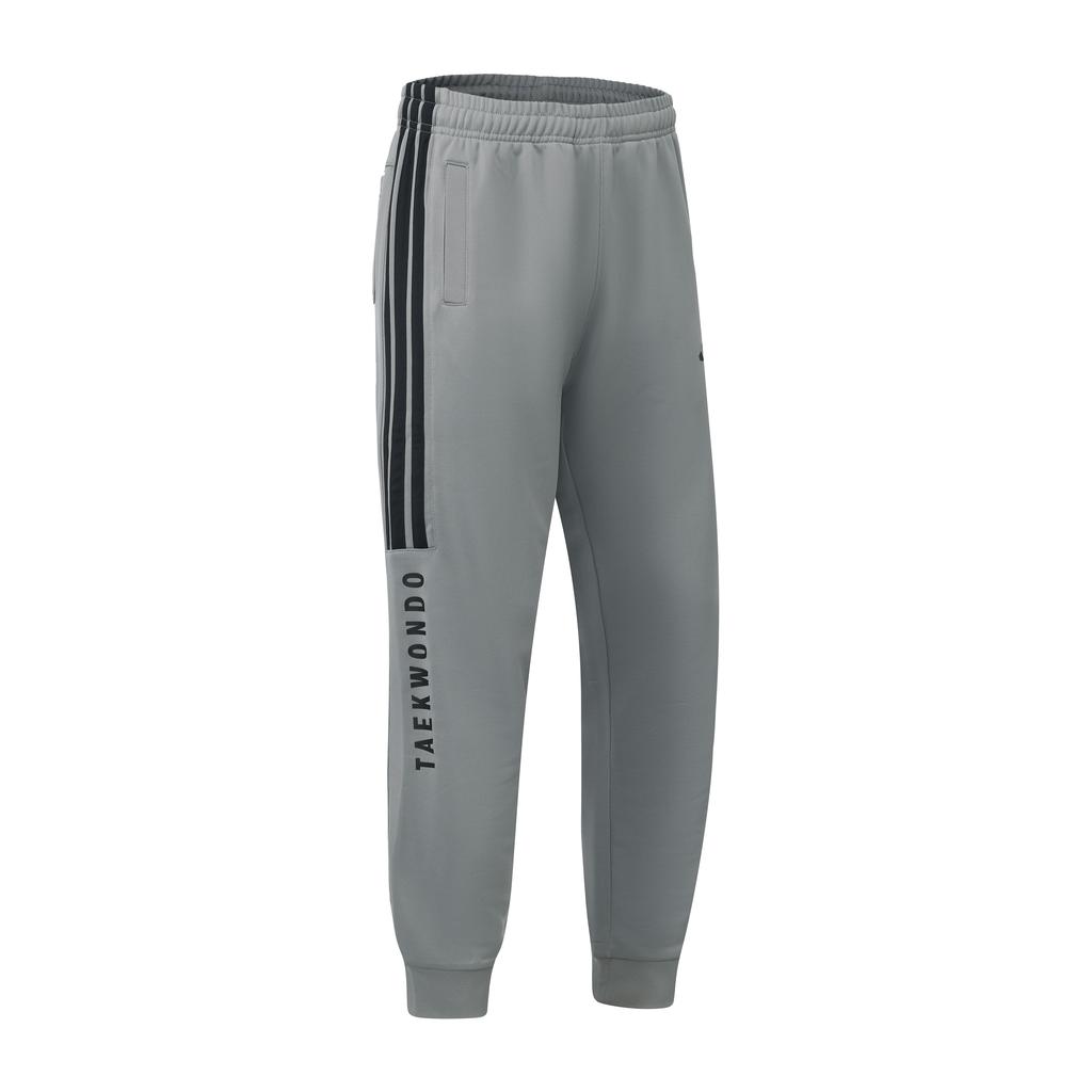 adidas Классический ретро спортивный костюм для тхэквондо с 3 полосками, унисекс, TR30JR1TK-GYB+TR30P1R1TK-GYB