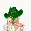 Зеленая ковбойская шляпа Универсальная модная вечеринка для переодевания Праздники Путешествия