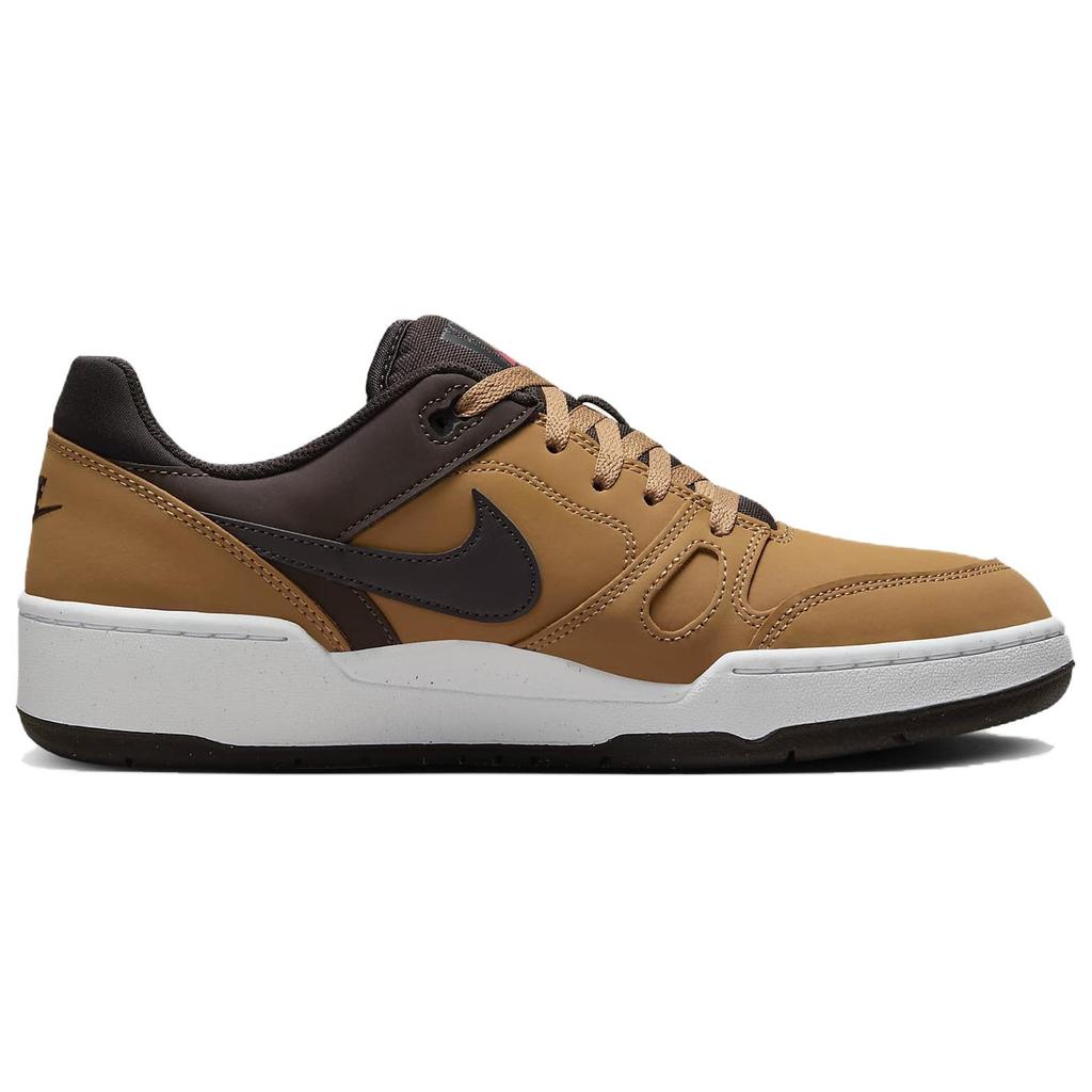 Nike Мужские кроссовки Full Force Low Premium Flax Baroque Brown, белые бархатно-коричневые HF7734-200