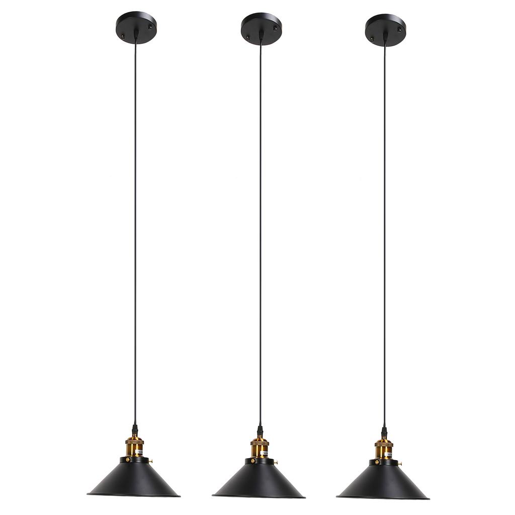 3Set E27 Industrial Ceiling Light Black Wrought Iron Ceiling Light Corridor Light for Outdoor
