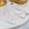 Women's Simple Solid Color Mid-Waist Breathable Cotton Panties