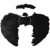 Kids Adult Fairy Feather Wings Wand Halo Halloween Party Costume Fancy Set