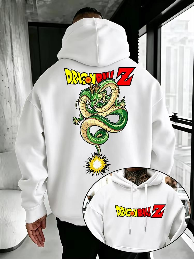 Dragon Ball Z Shenron Men's Hoodie, High Quality Warm Autumn Winter Pullover, Casual Street Style Women And Men Hoodies