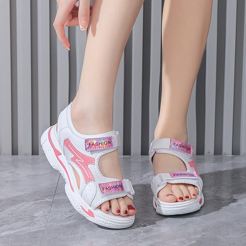 Летние ультралегкие сандалии женские спортивные сандалии для девочек сандалии на липучках для девочек