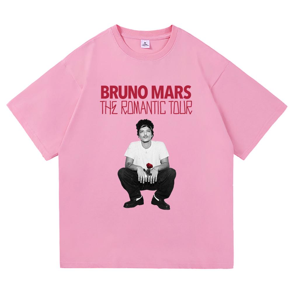 2026 Summer Trend Tshirt Breathable Cotton Retro Music Style Portrait Rose Letter Graphic Print Unisex Casual Sweat Tops