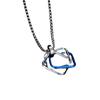 Three-Ring Geometric Titanium Steel Necklace For Men And Women Trendy Cool Simple Personality Couple Titanium Steel Pendant Hip-Hop Jewelry